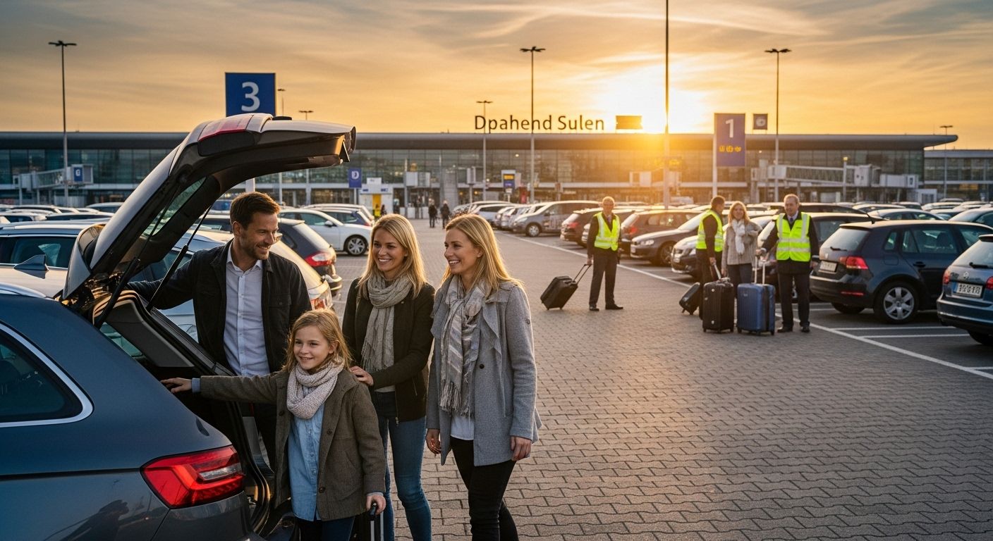 Flughafen Dauerparken Alltag