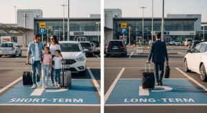 flughafen parken menschen
