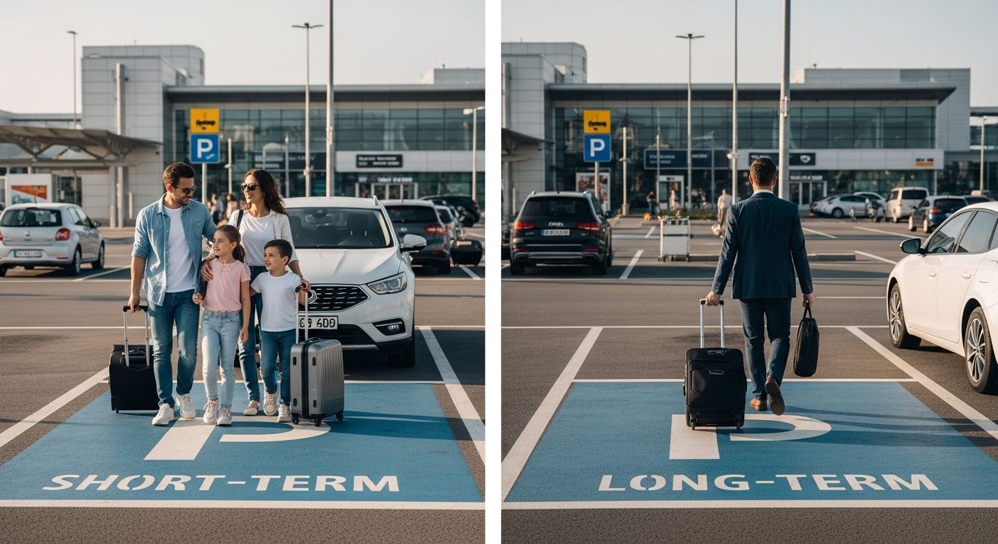 flughafen parken menschen